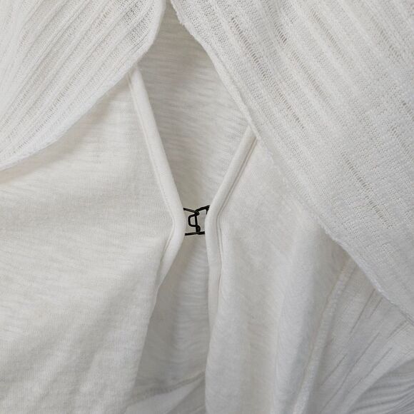 TINY Anthropologie Draped Cardigan Knit Womens Size S Mixed Media Lightweight - Picture 5 of 8